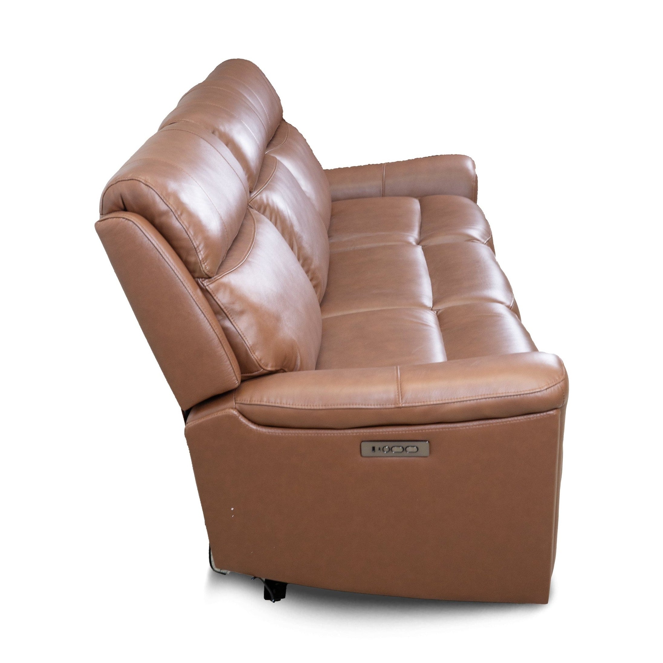 Cavallo Genuine Leather Power Recliner Sofa with Wireless Charger