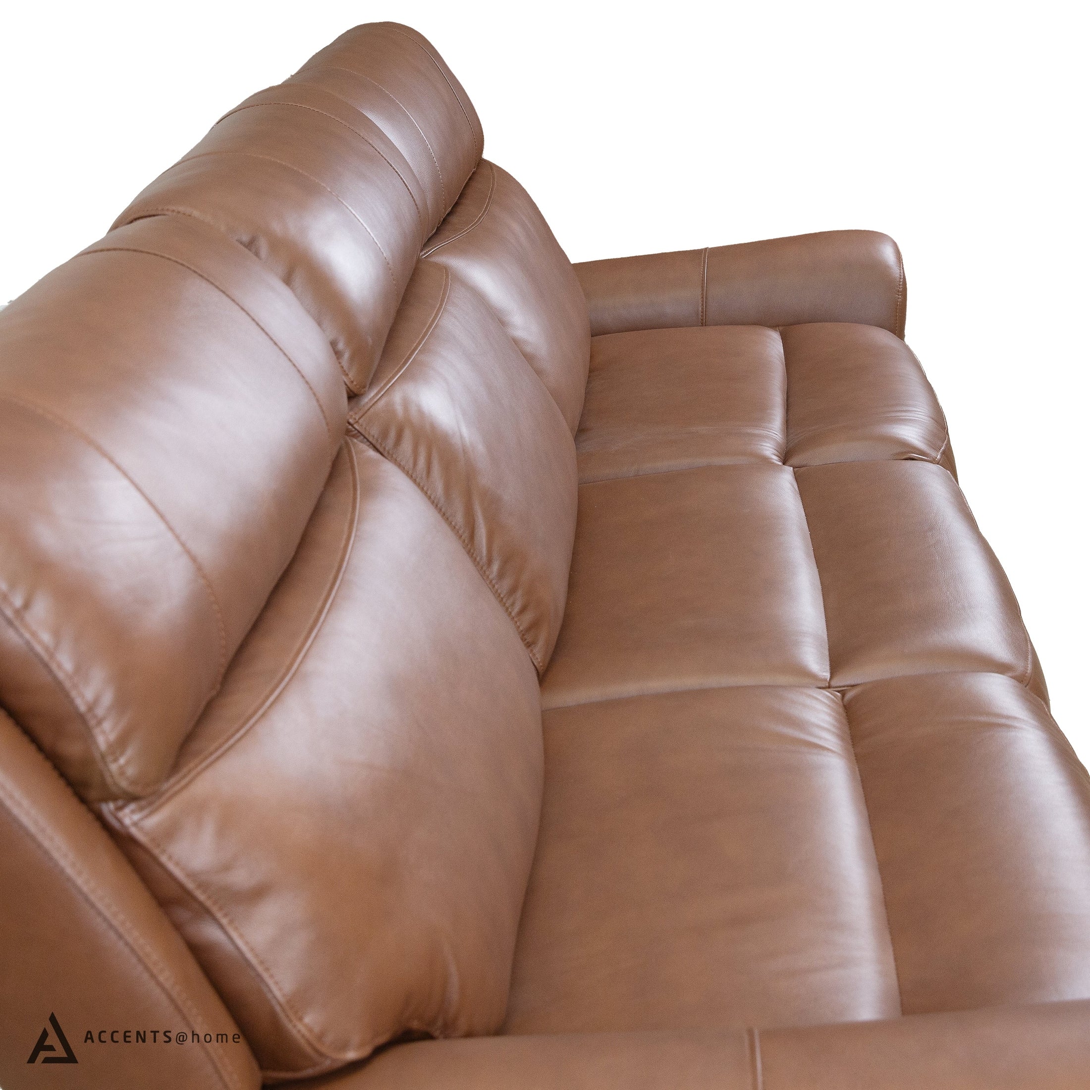 Cavallo Genuine Leather Power Recliner Sofa with Wireless Charger