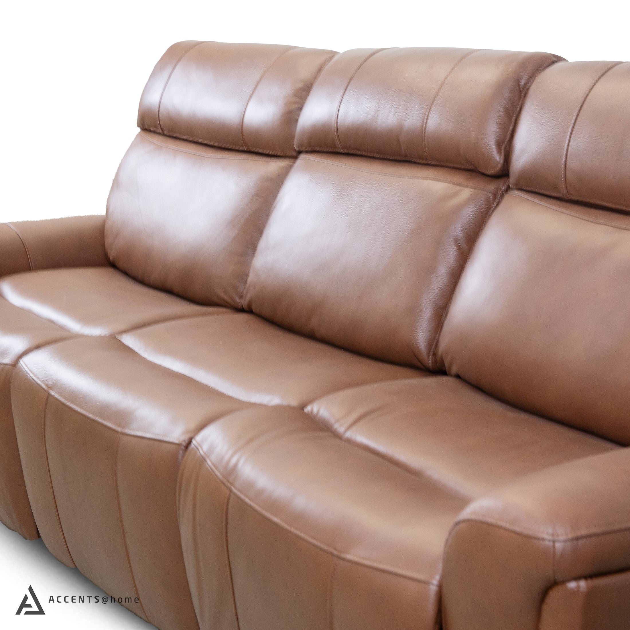 Cavallo Genuine Leather Power Recliner Sofa with Wireless Charger