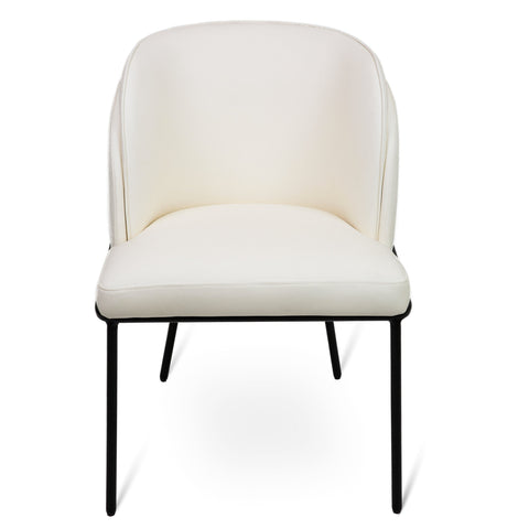 Angelo Faux Leather Dining Chair - White