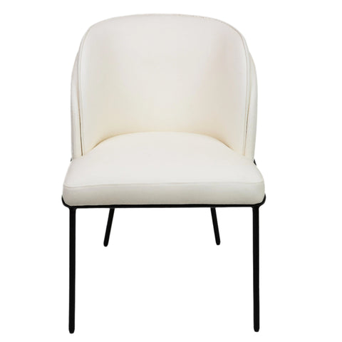 Angelo Faux Leather Dining Chair - White