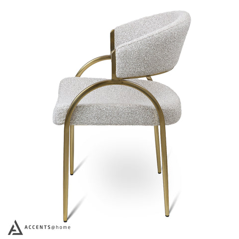 Monet Gold Dining Chair - Champagne