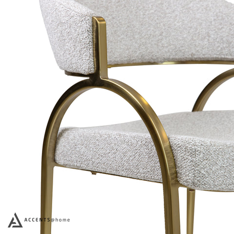 Monet Gold Dining Chair - Champagne