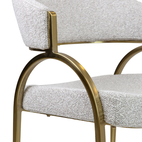 Monet Gold Dining Chair - Champagne