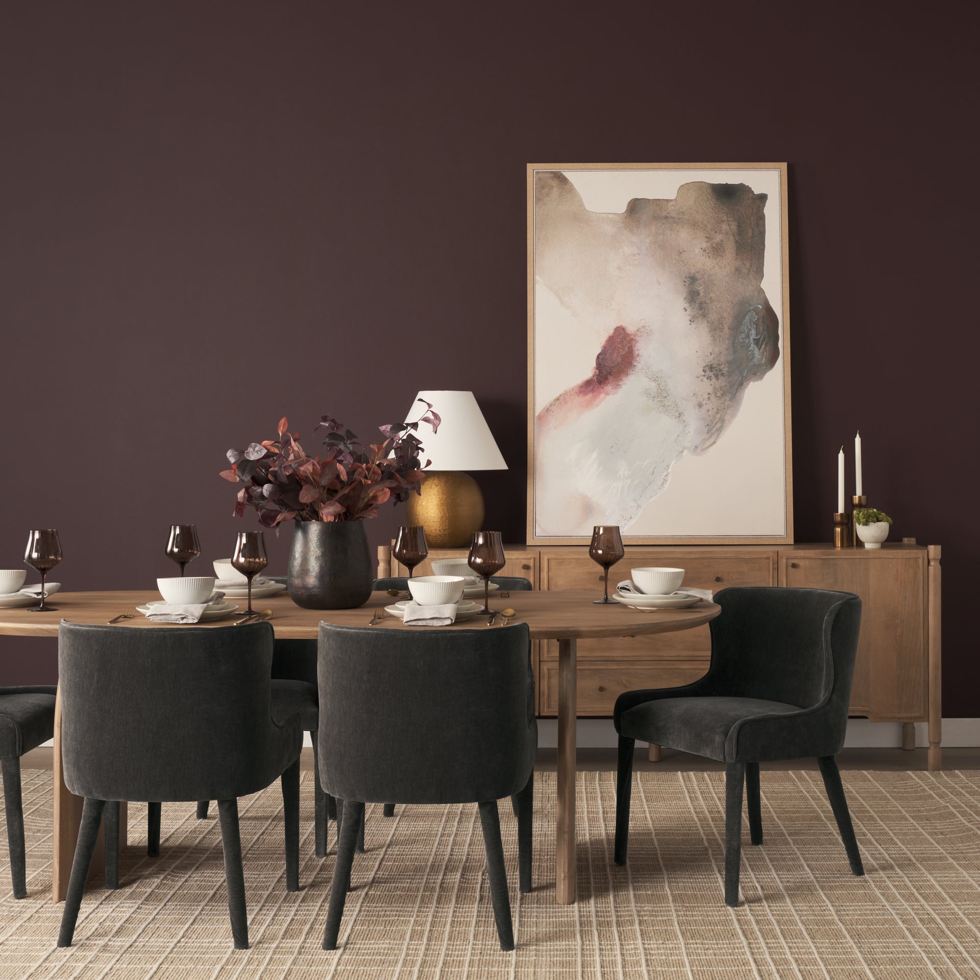 Nolan Slope Chenille Dining Chair