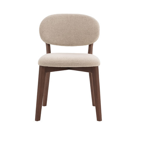 Milena Dining Chair – Upholstered Seat with Oak Wood Frame