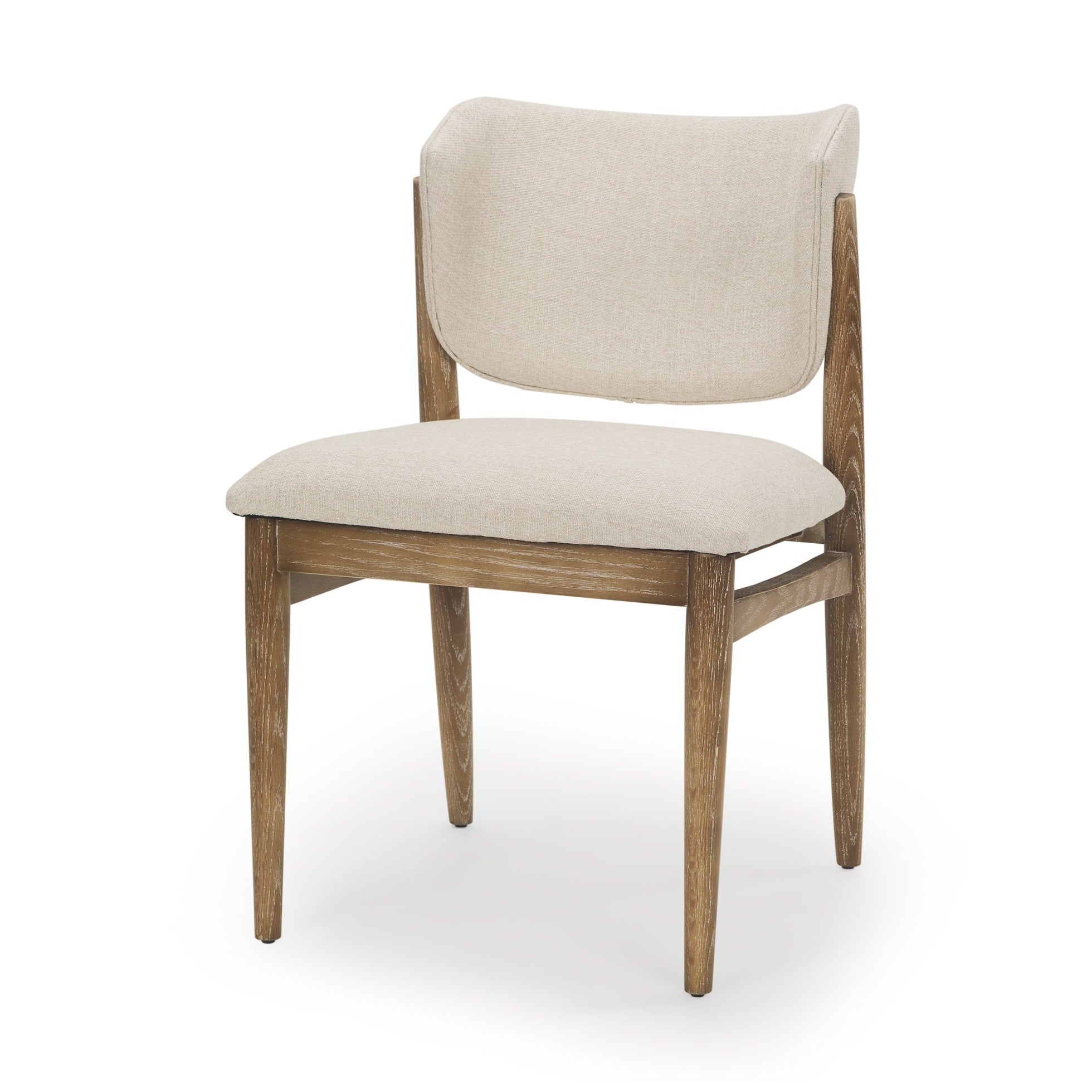 Cline Cream Fabric Upholstered Dining Chair