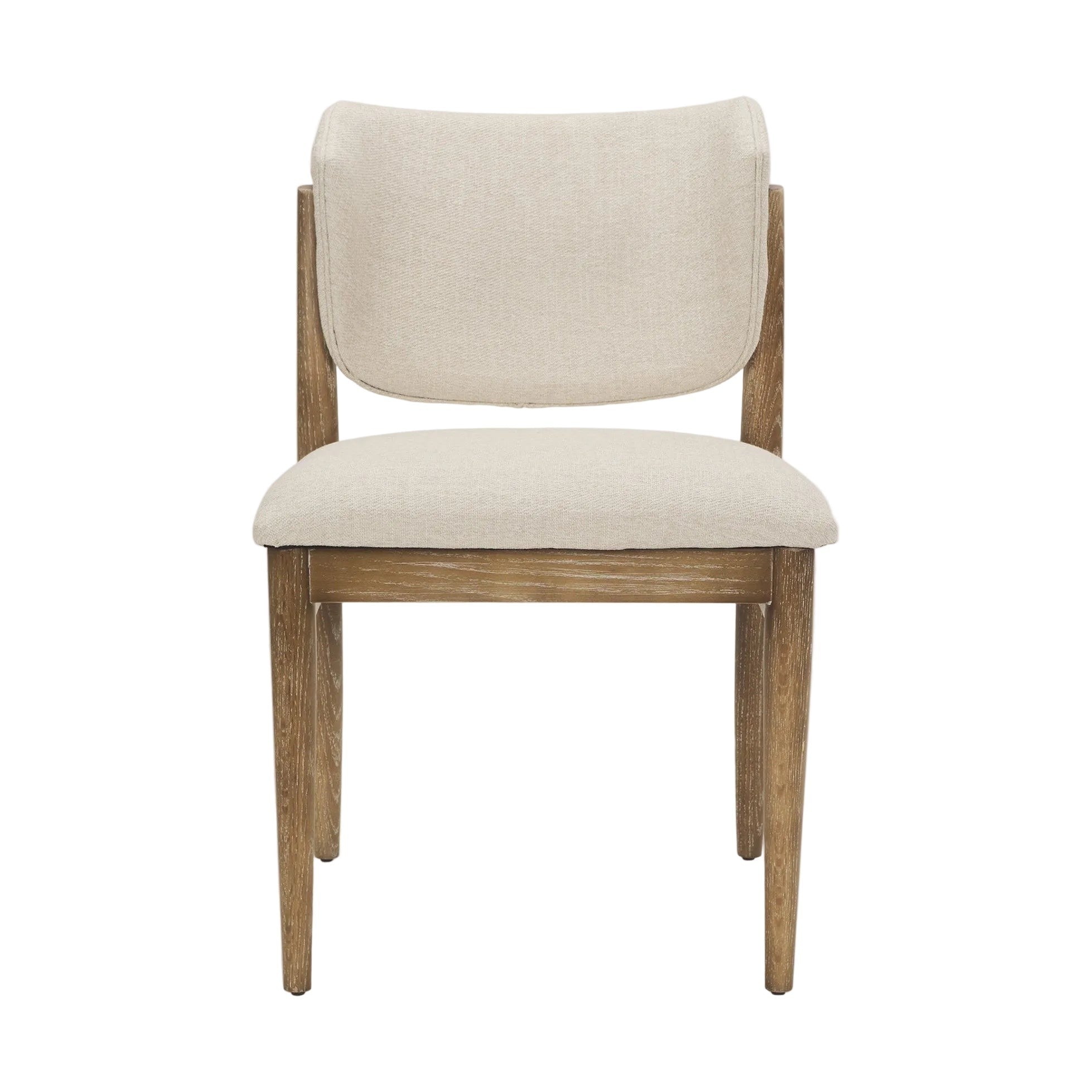 Cline Cream Fabric Upholstered Dining Chair