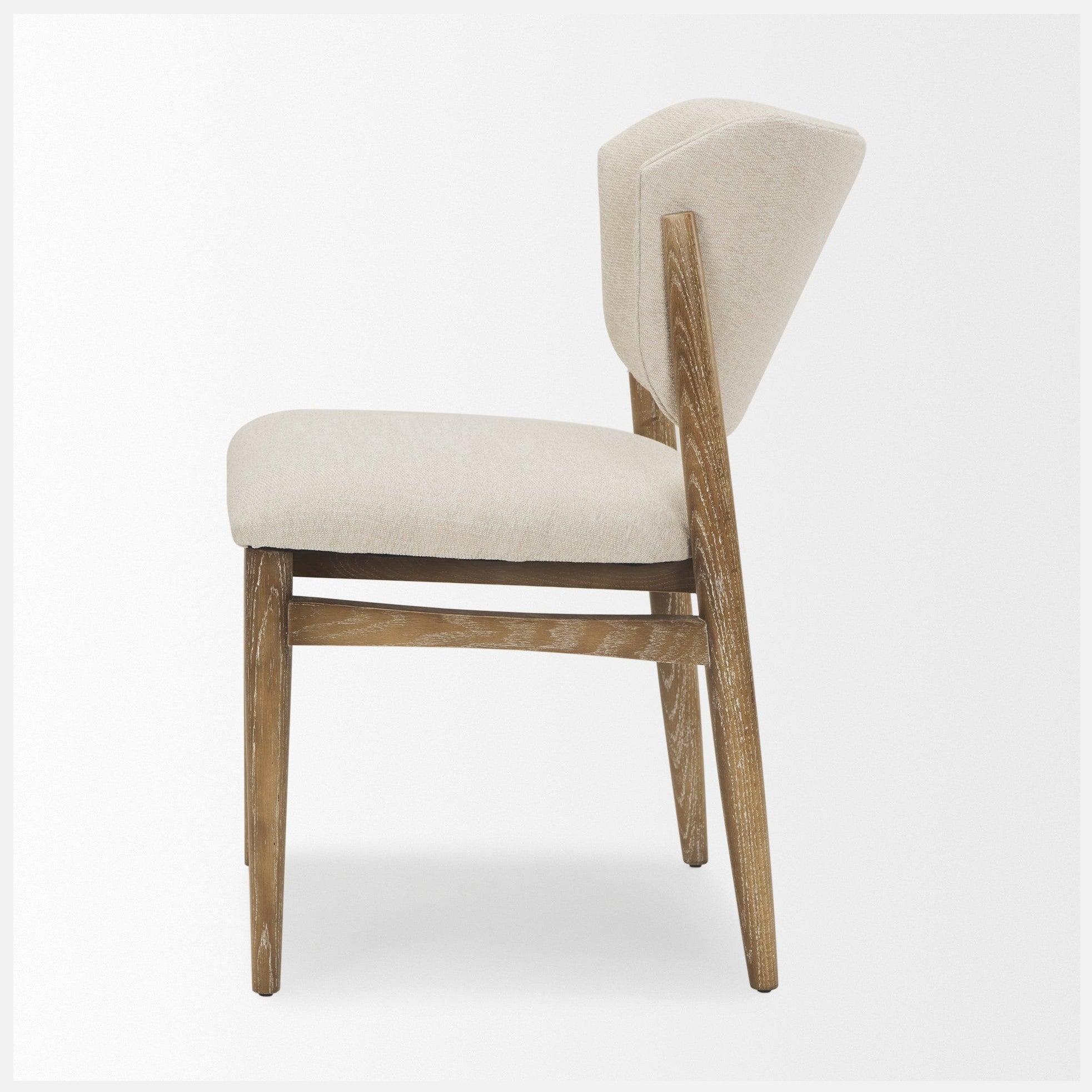 Cline Cream Fabric Upholstered Dining Chair