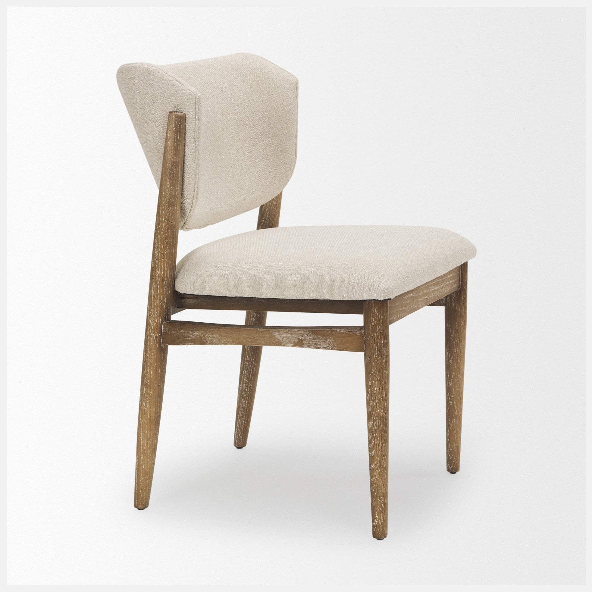 Cline Cream Fabric Upholstered Dining Chair