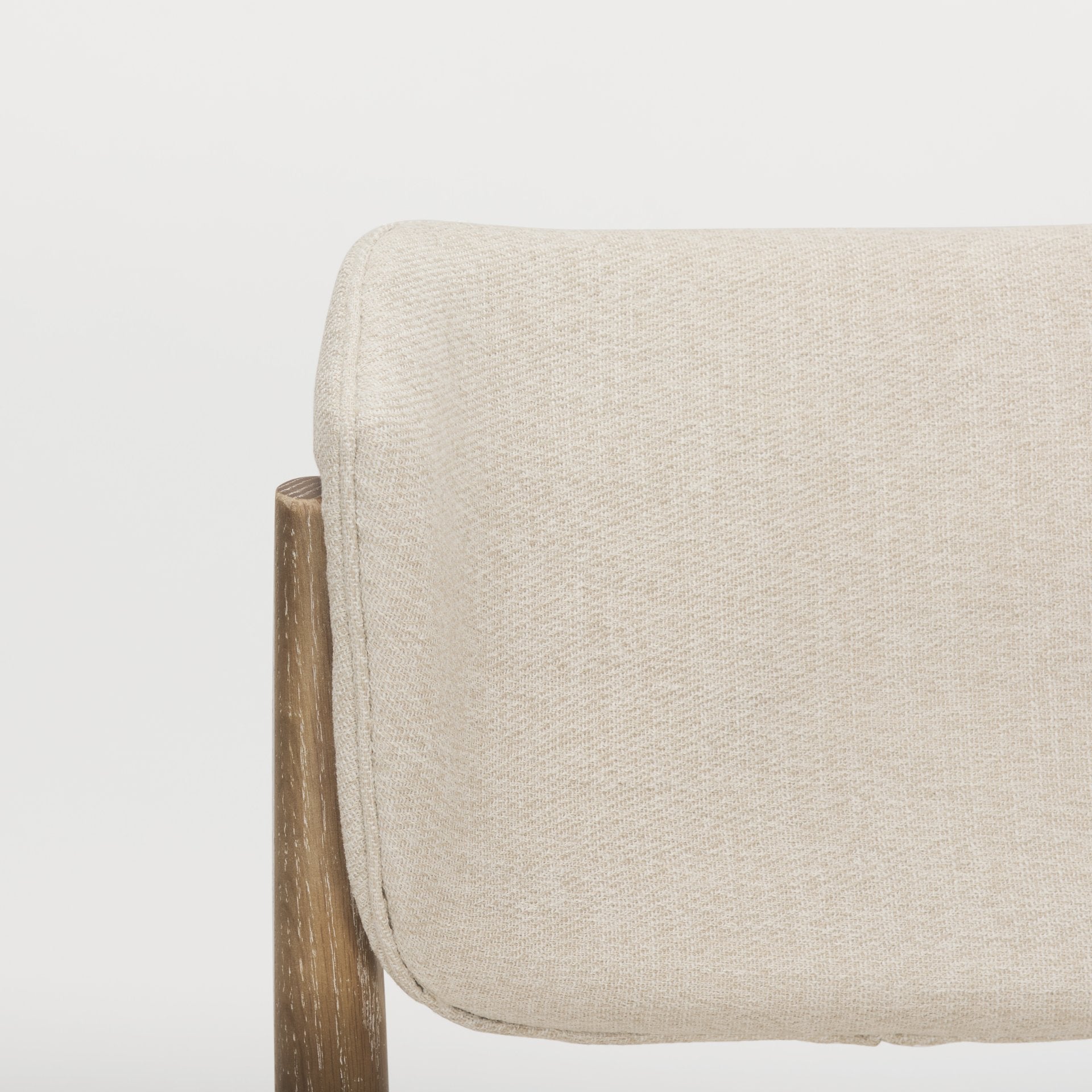 Cline Cream Fabric Upholstered Dining Chair