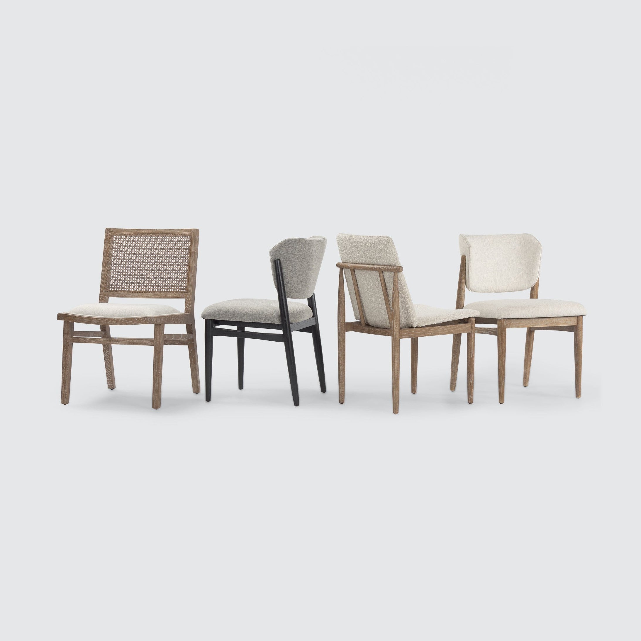 Cline Cream Fabric Upholstered Dining Chair