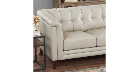 Arvon Genuine Leather Loveseat
