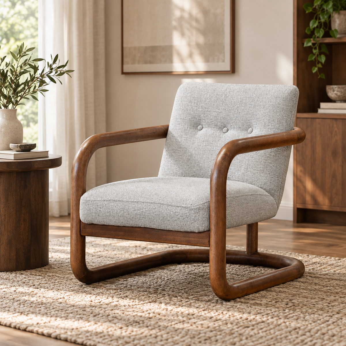 Contour Club Chair – Ivory