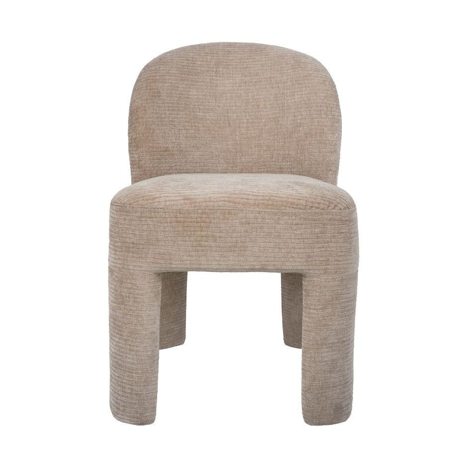 Savio Fully Upholstered Dining Chair – Taupe