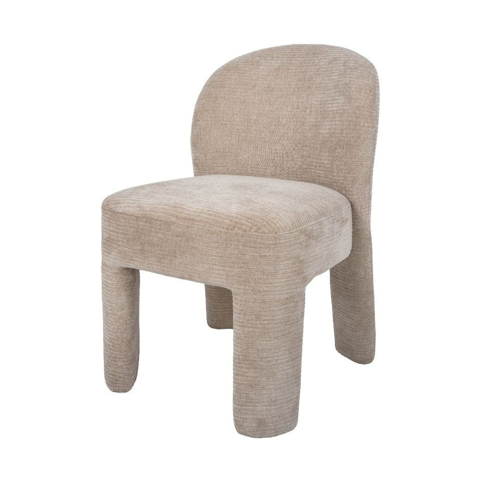 Savio Fully Upholstered Dining Chair – Taupe