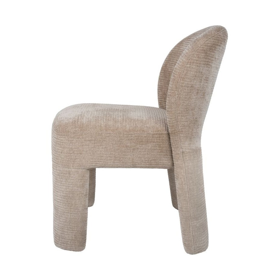 Savio Fully Upholstered Dining Chair – Taupe