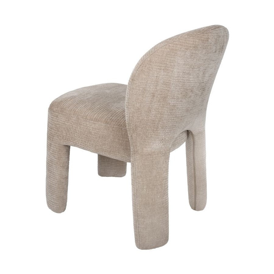 Savio Fully Upholstered Dining Chair – Taupe