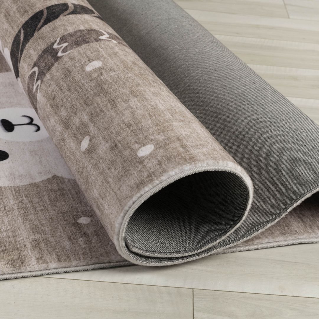 Daisy Brown Modern Floral Area Rug