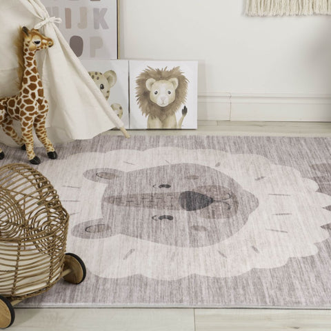 Beige Daisy Floral Elegance Rug