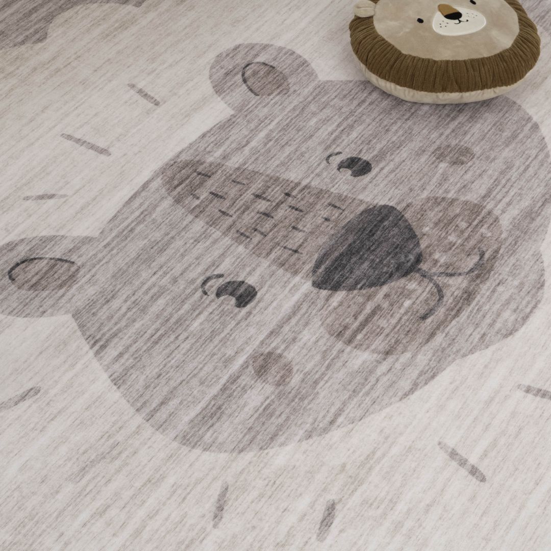 Beige Daisy Floral Elegance Rug