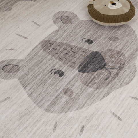 Beige Daisy Floral Elegance Rug