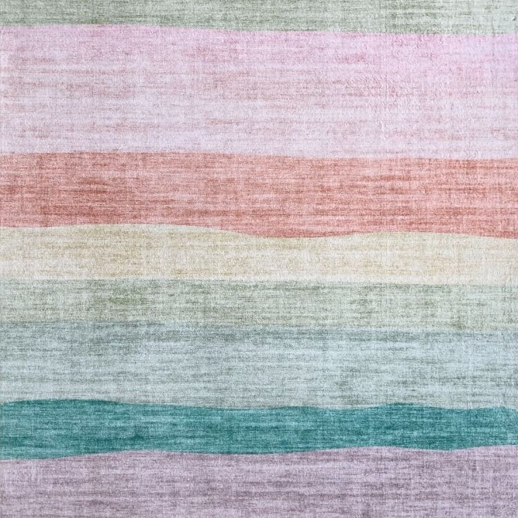 Soft Pink Daisy Blossom Area Rug