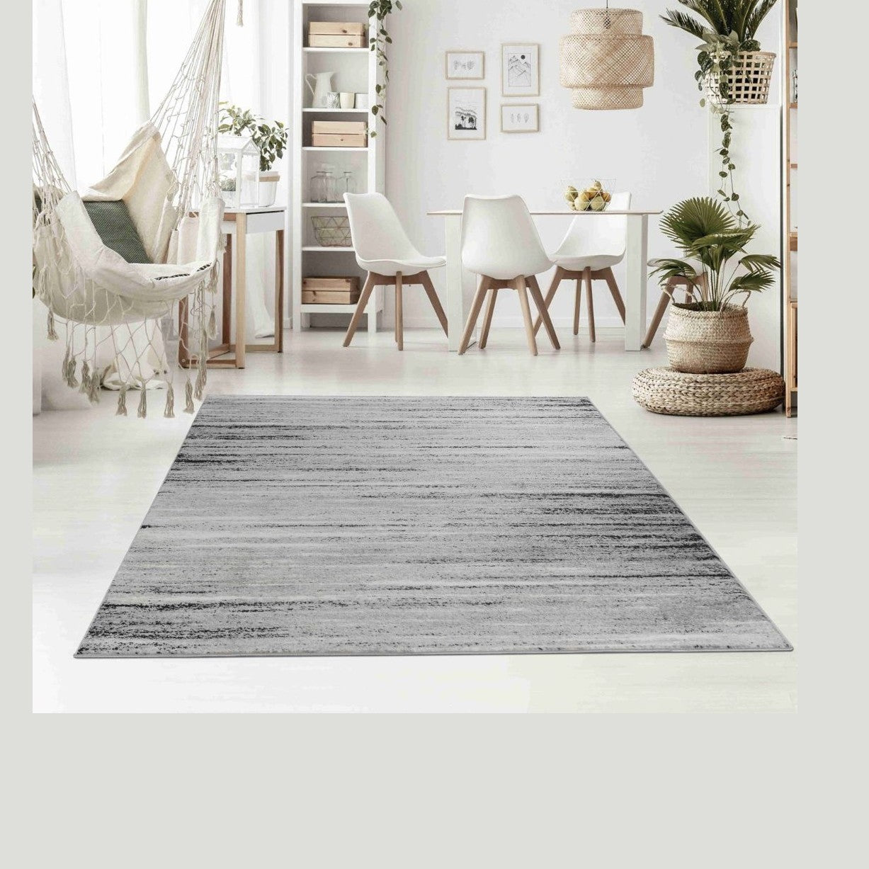 Hamilton Black Ornate Traditional Area Rug