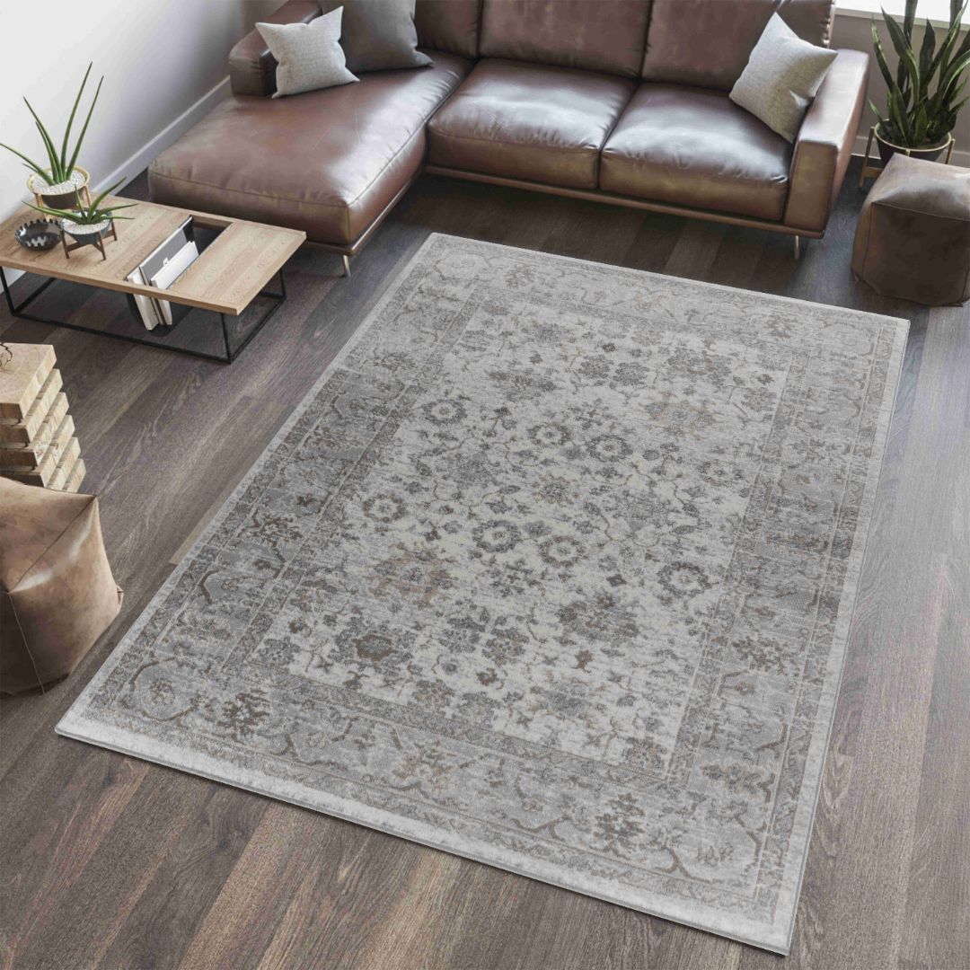 Hamilton Cream Ornamental Floral Area Rug