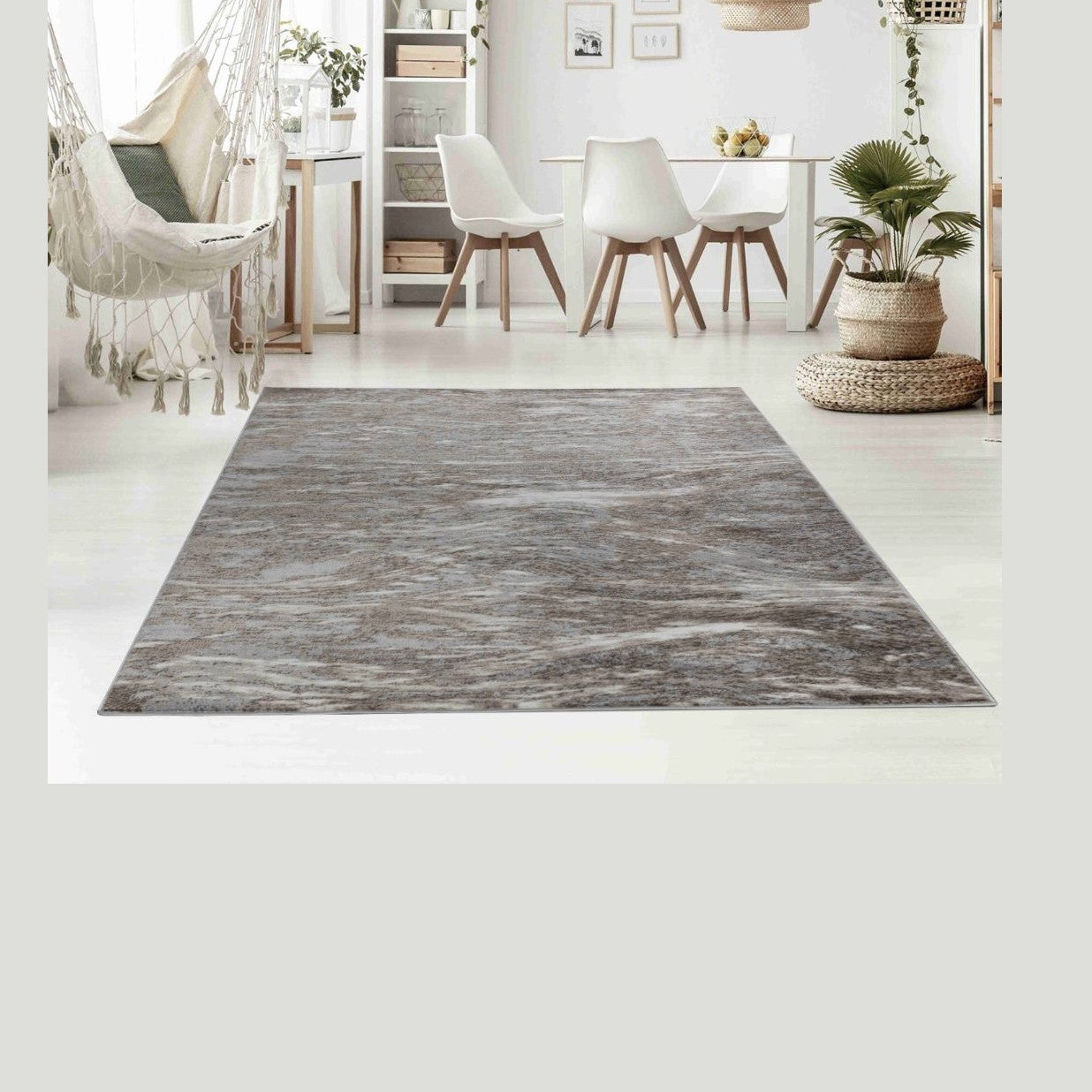 Hamilton Brown Floral Border Traditional Rug