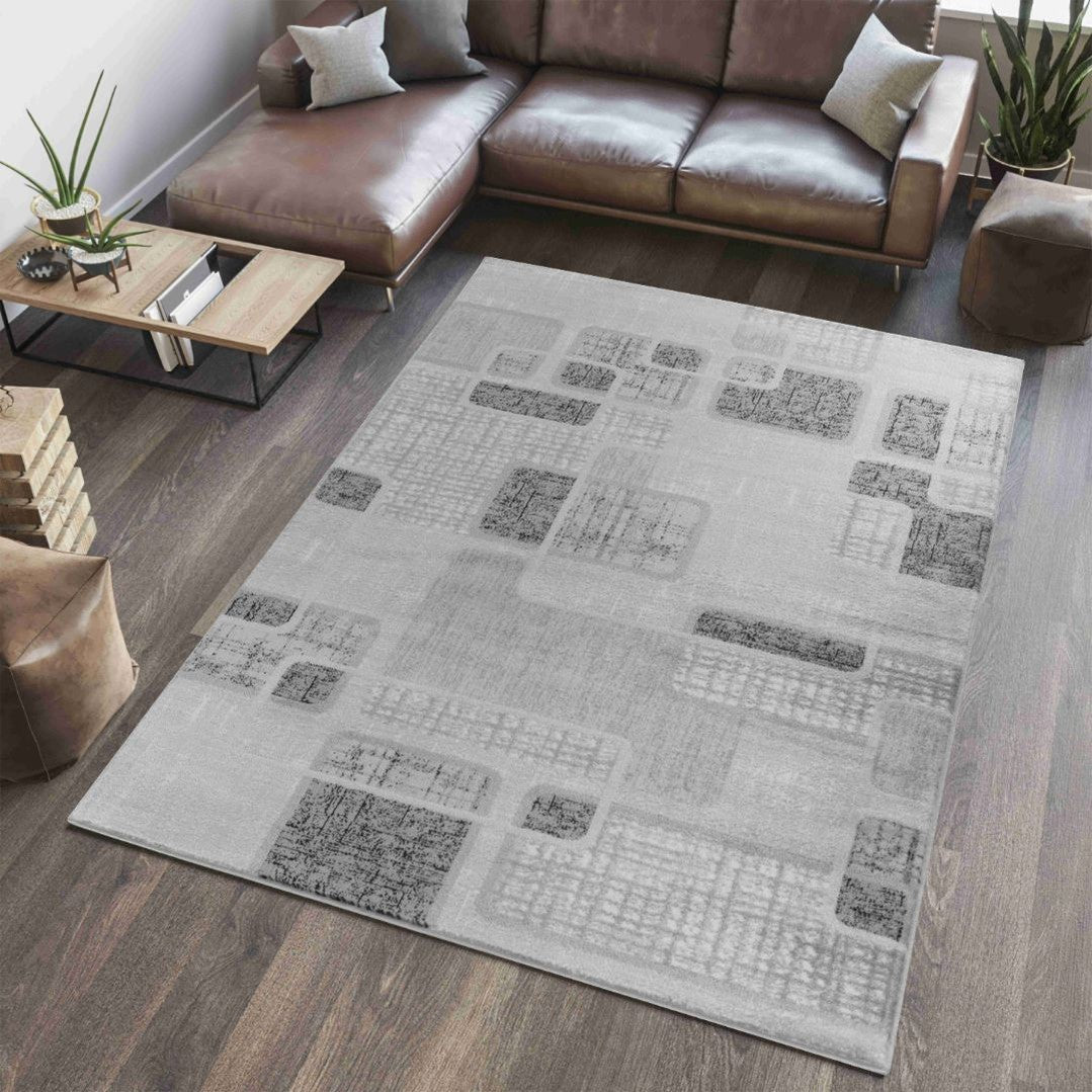 Hamilton Faded Grey Medallion Vintage Rug