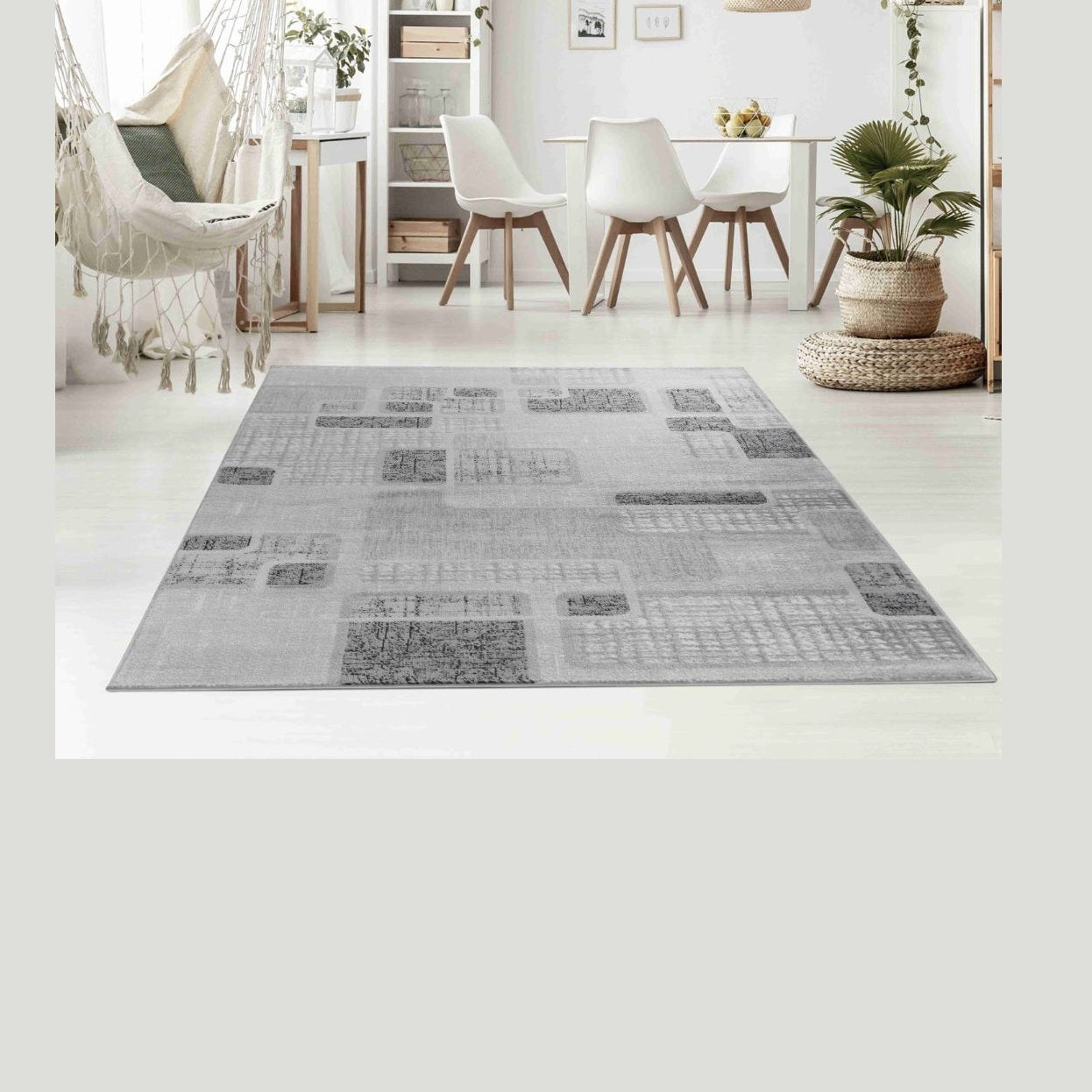 Hamilton Faded Grey Medallion Vintage Rug
