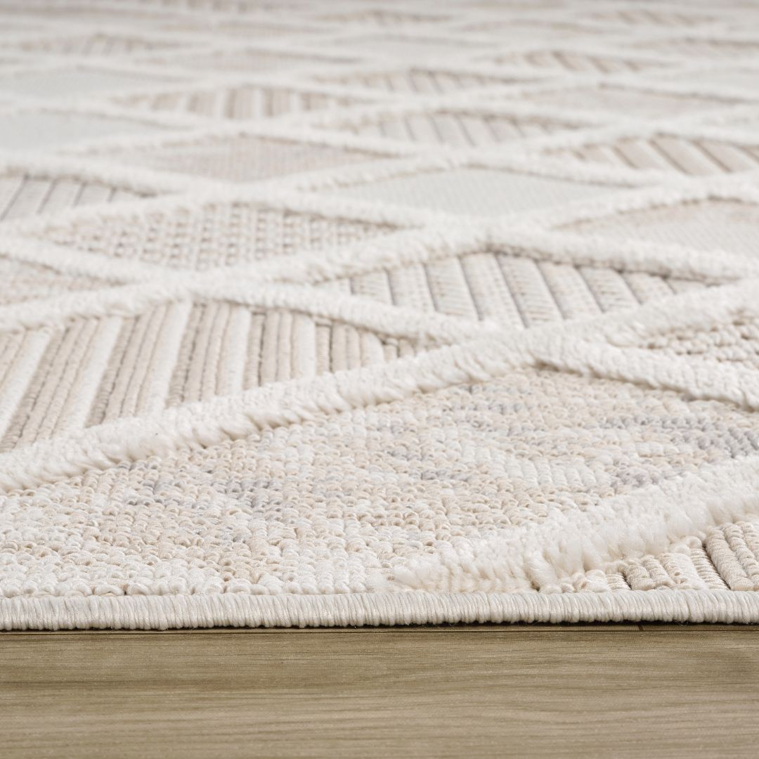 Marrakech Patterned Beige Area Rug
