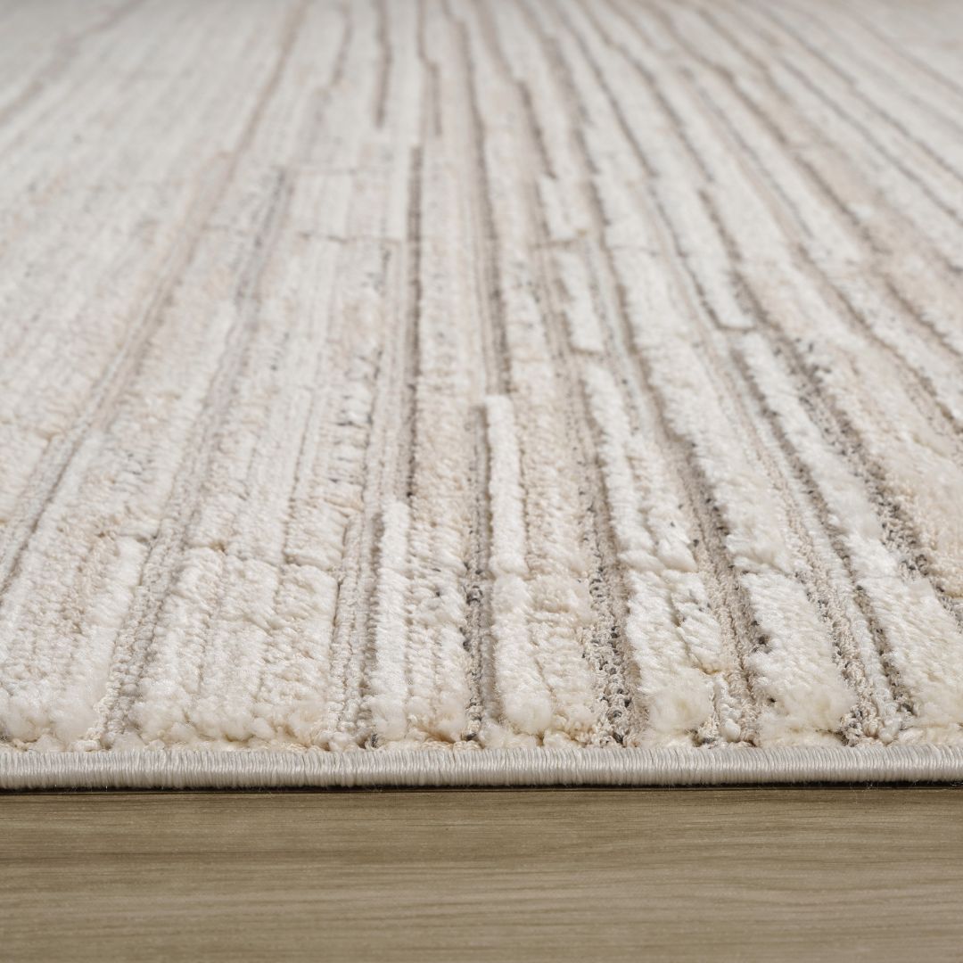 Tulum Beige Boho Diamond Area Rug
