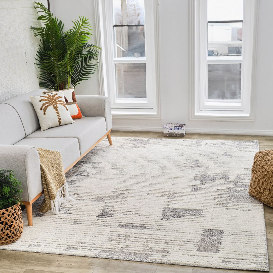 Valencia Grey Vintage Floral Area Rug