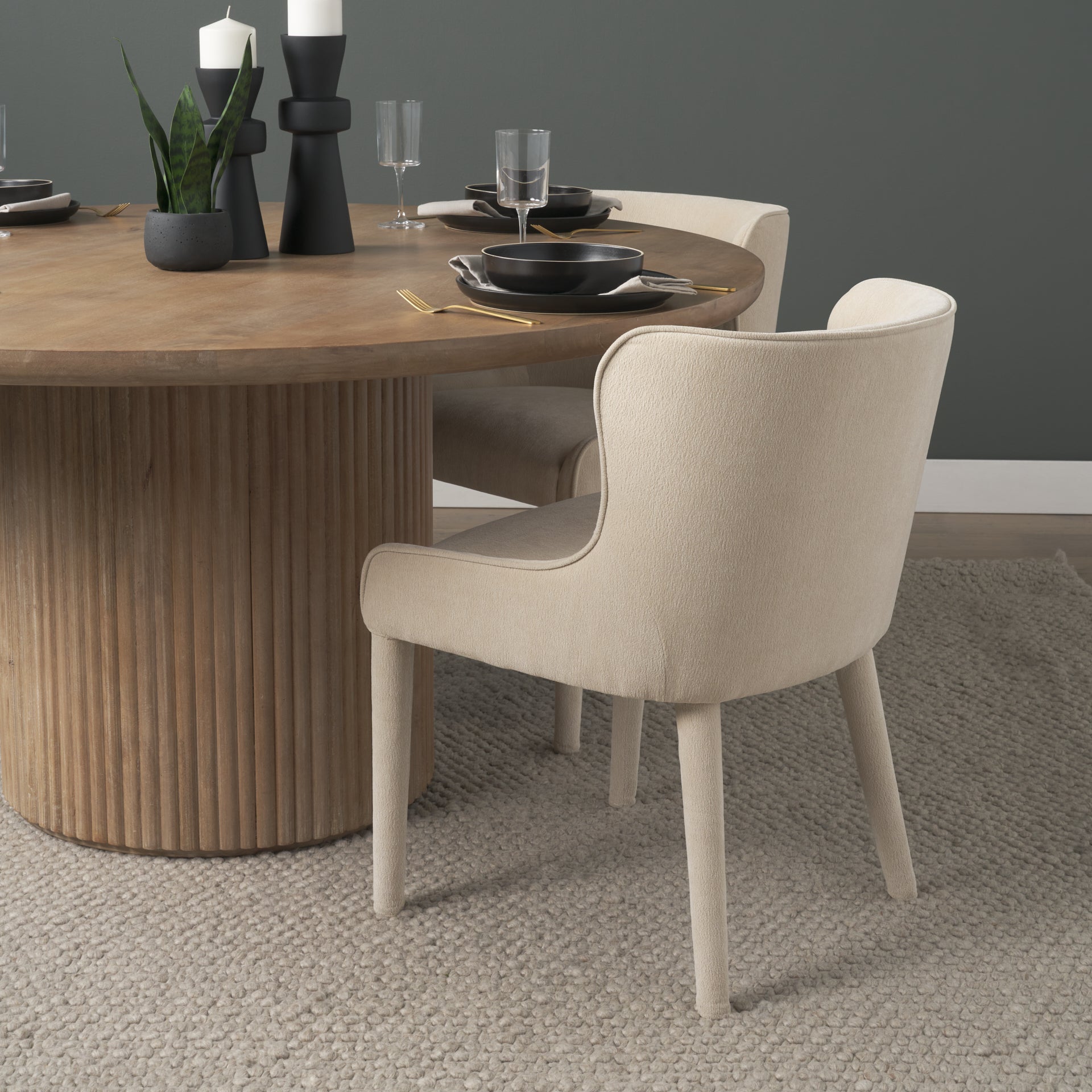Nolan Slope Chenille Dining Chair