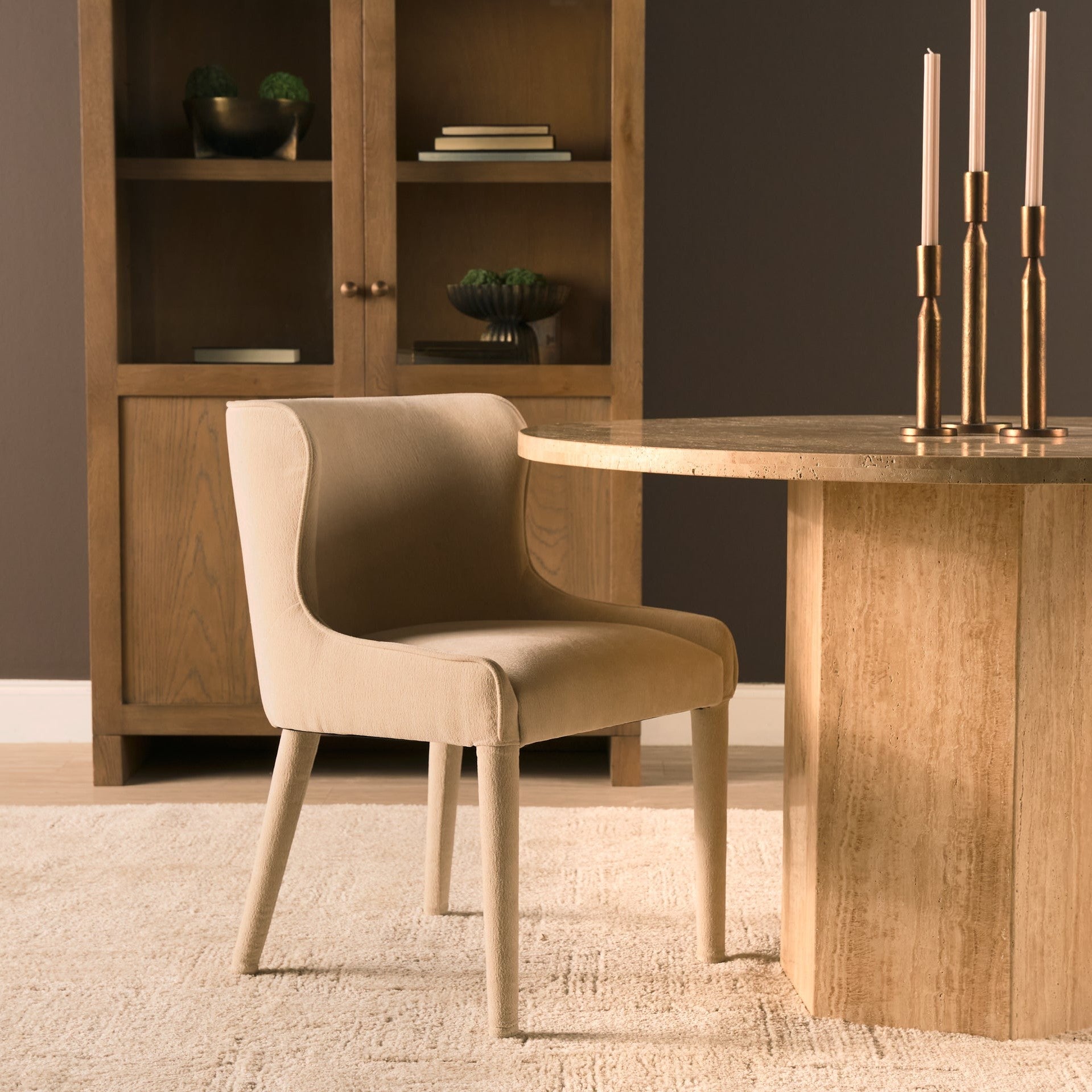 Nolan Slope Chenille Dining Chair