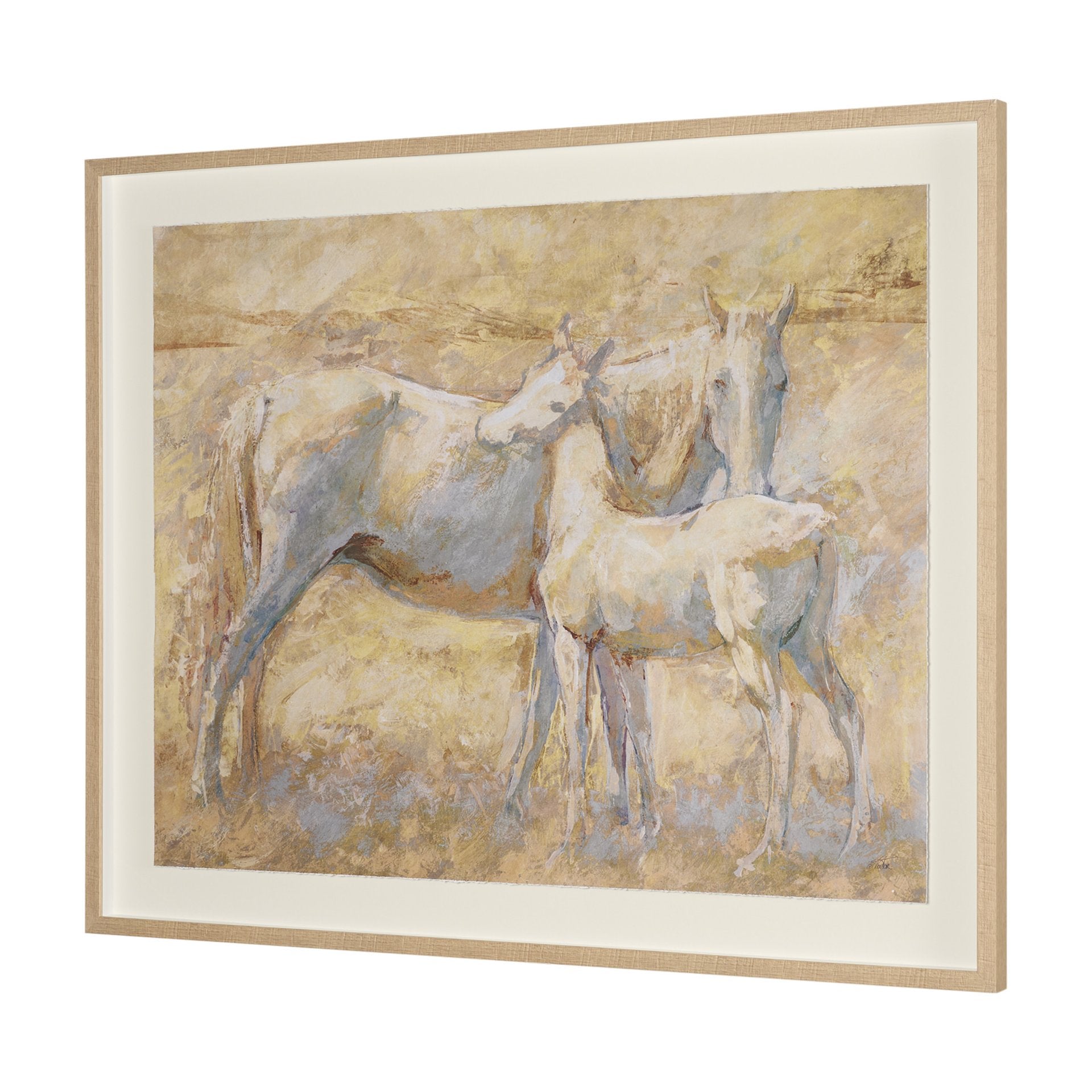 Curious Hand Embelished Framed Artwork