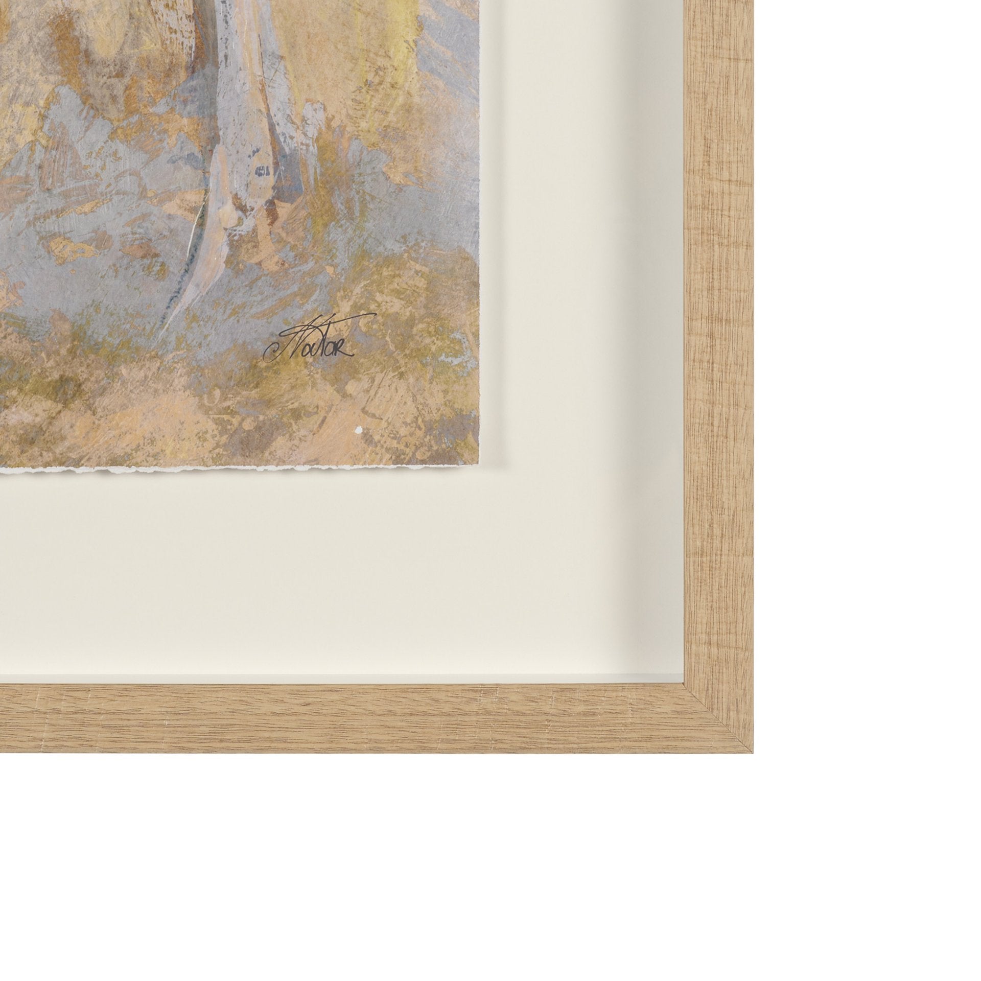 Curious Hand Embelished Framed Artwork