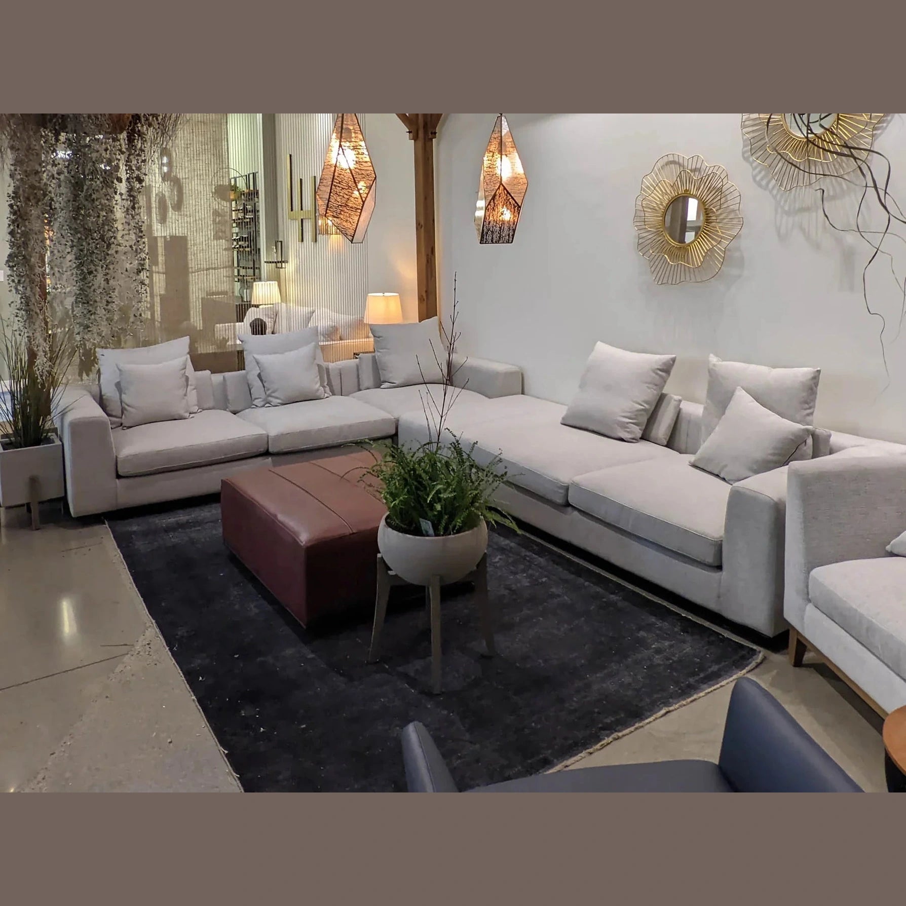 Cresswyn Ottoman - Alba Stone