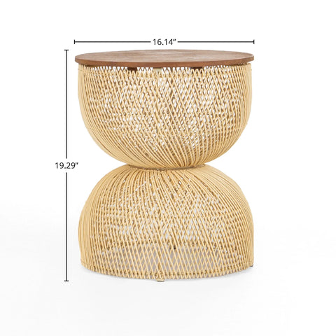 D-Bodhi Wave Side Table - Natural