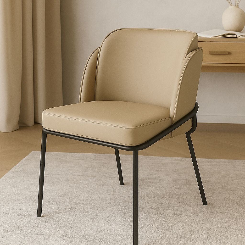 Angelo Faux Leather Dining Chair - Taupe