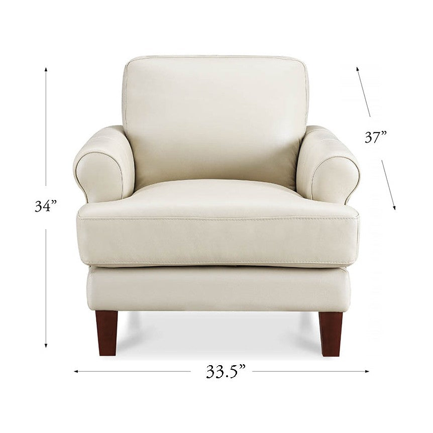 Austra Genuine Leather Accent Chair