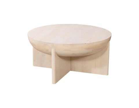 Lockridge Wooden Round Coffee Table