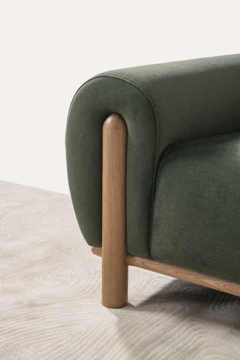 Elowen Sofa - Green Velvet