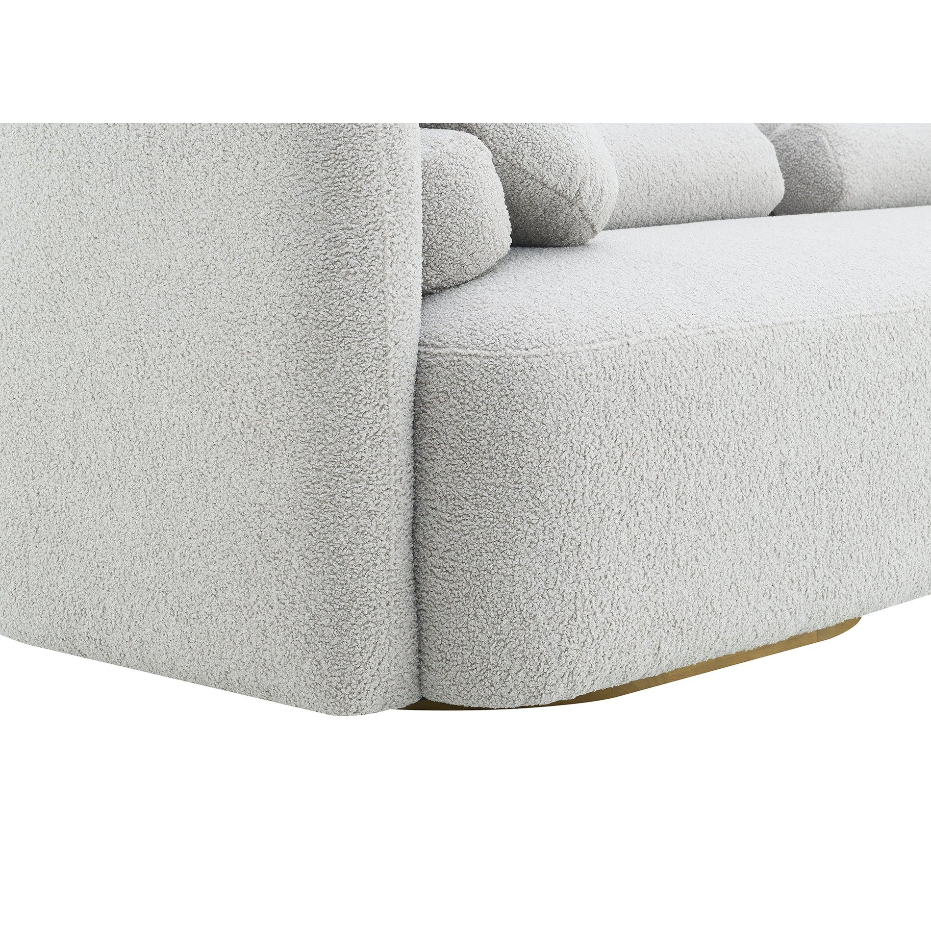 Freya Premium Boucle Fabric Sofa - Teddy Taupe