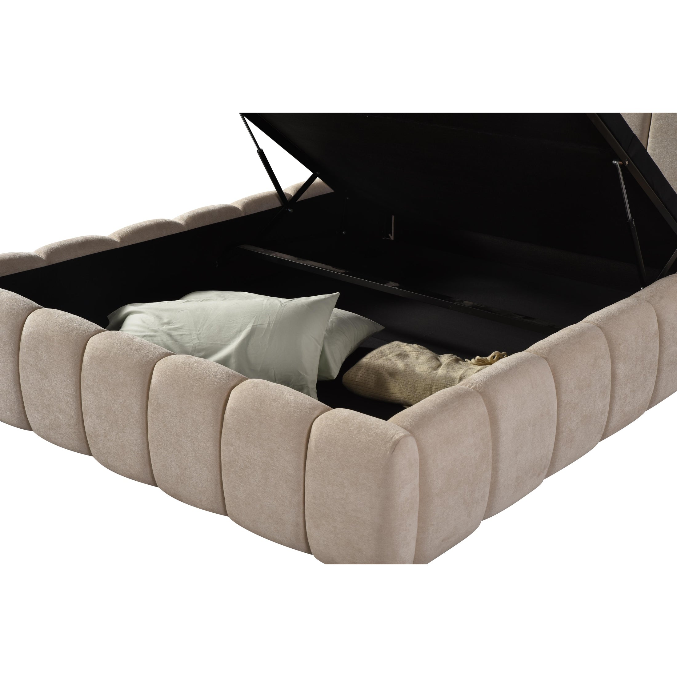 Ruska Upholstered Storage Bed with Gas Lift