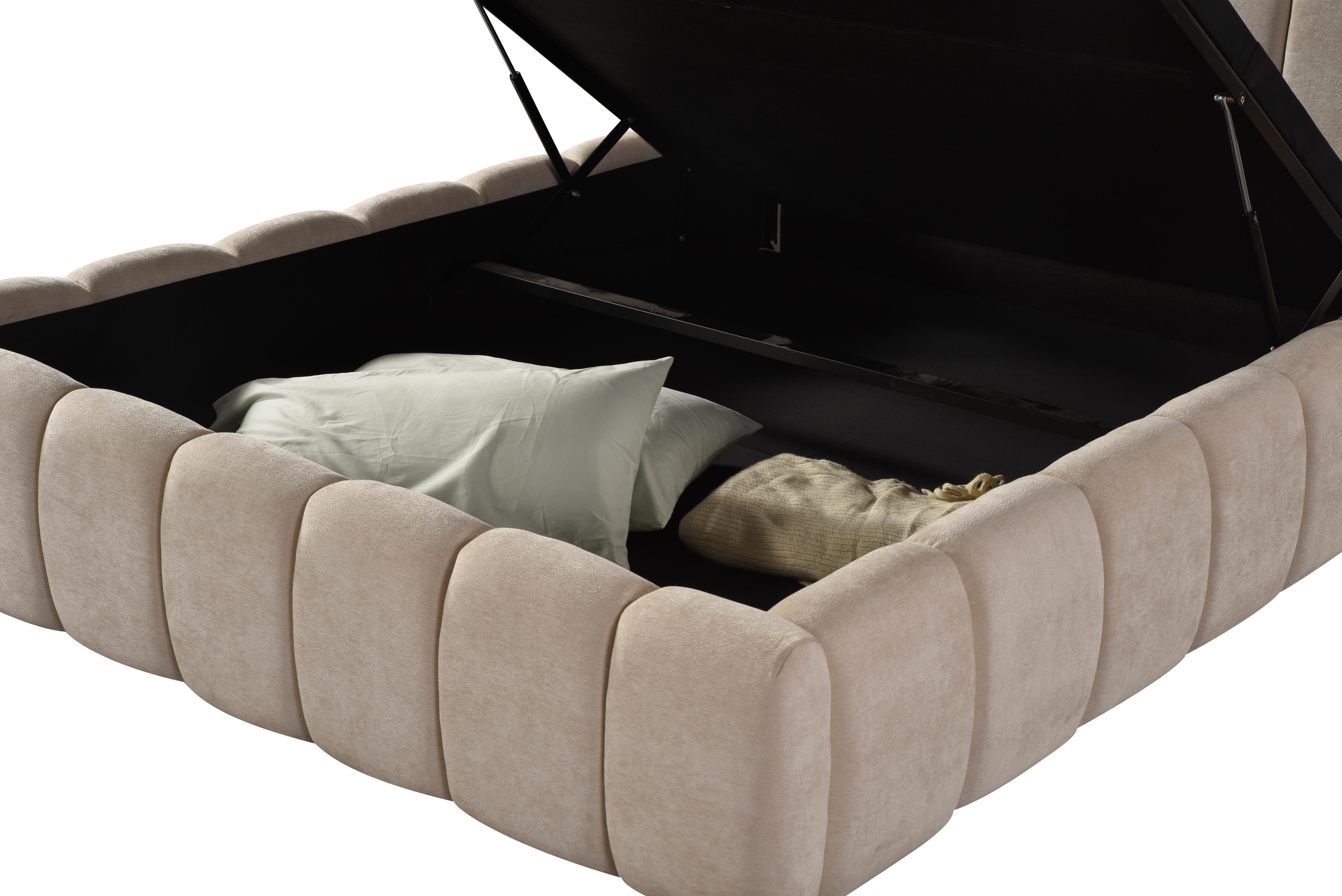 Ruska Upholstered Storage Bed with Gas Lift
