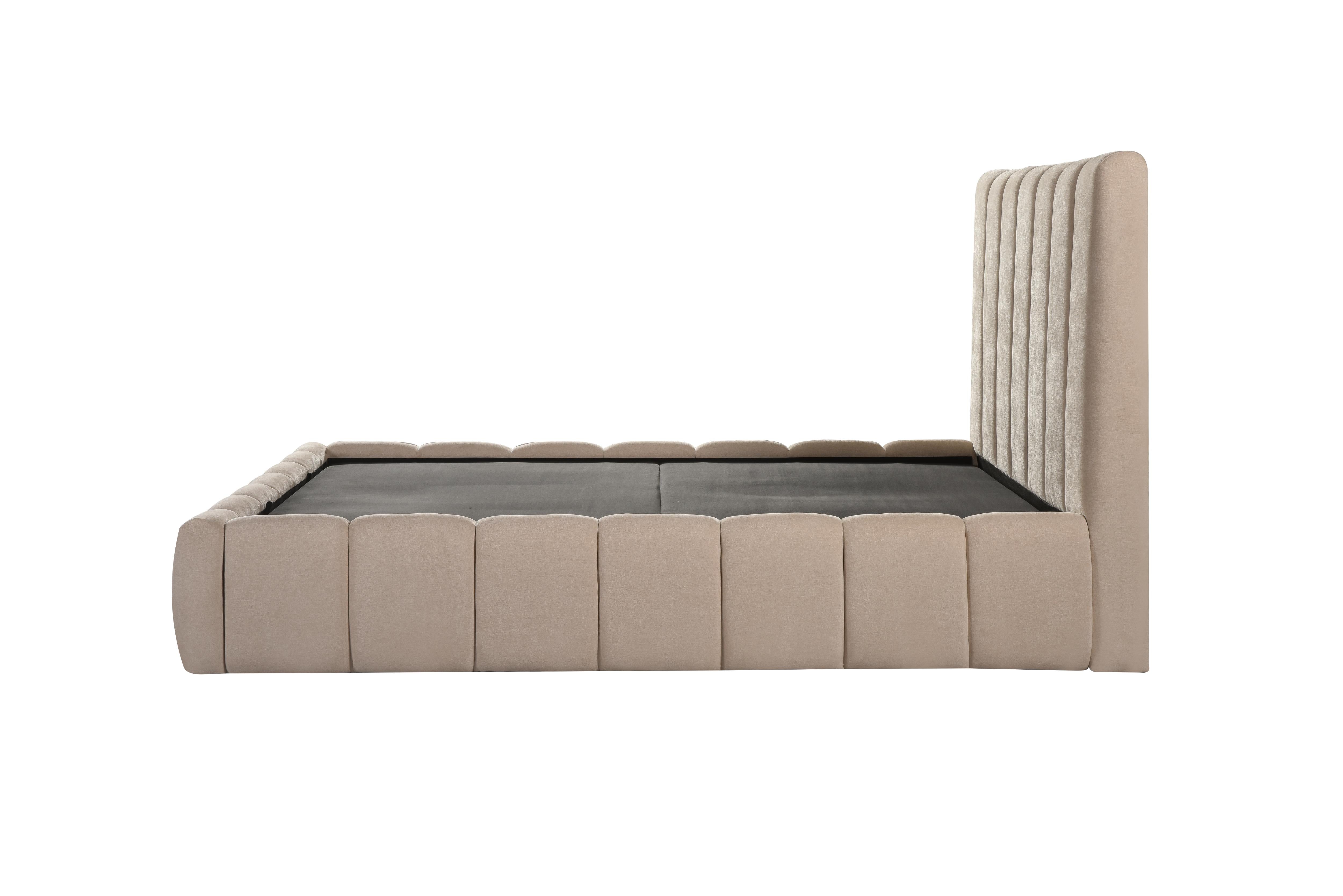 Ruska Upholstered Storage Bed with Gas Lift