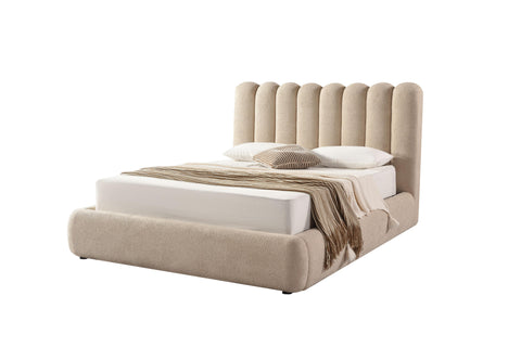 Mia Upholstered Hydraulic Storage Bed